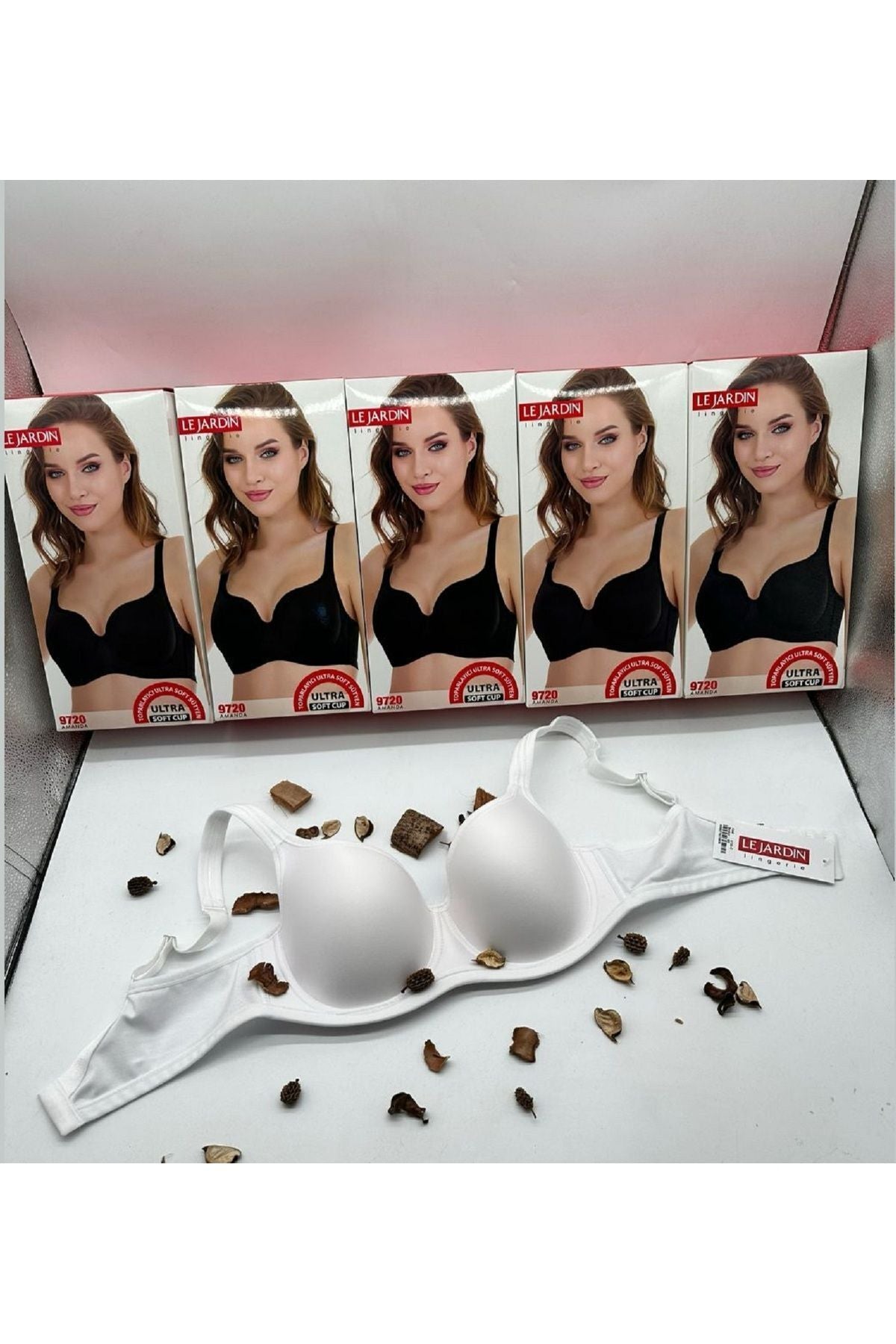 9720 Amanda Toparlayıcı Telli Ultra Soft Sütyen C cup beyaz renk