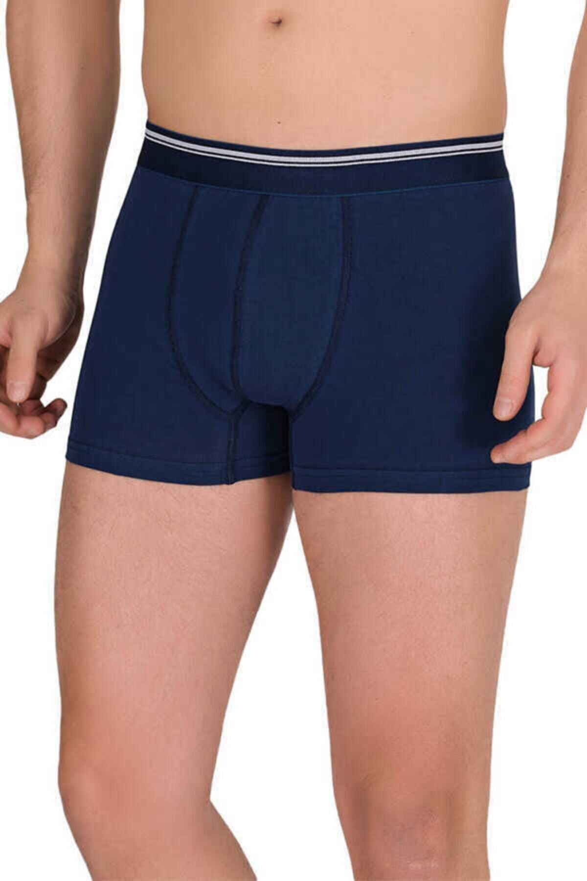 Erkek Çok Renkli 6'lı Paket Likralı Boxer