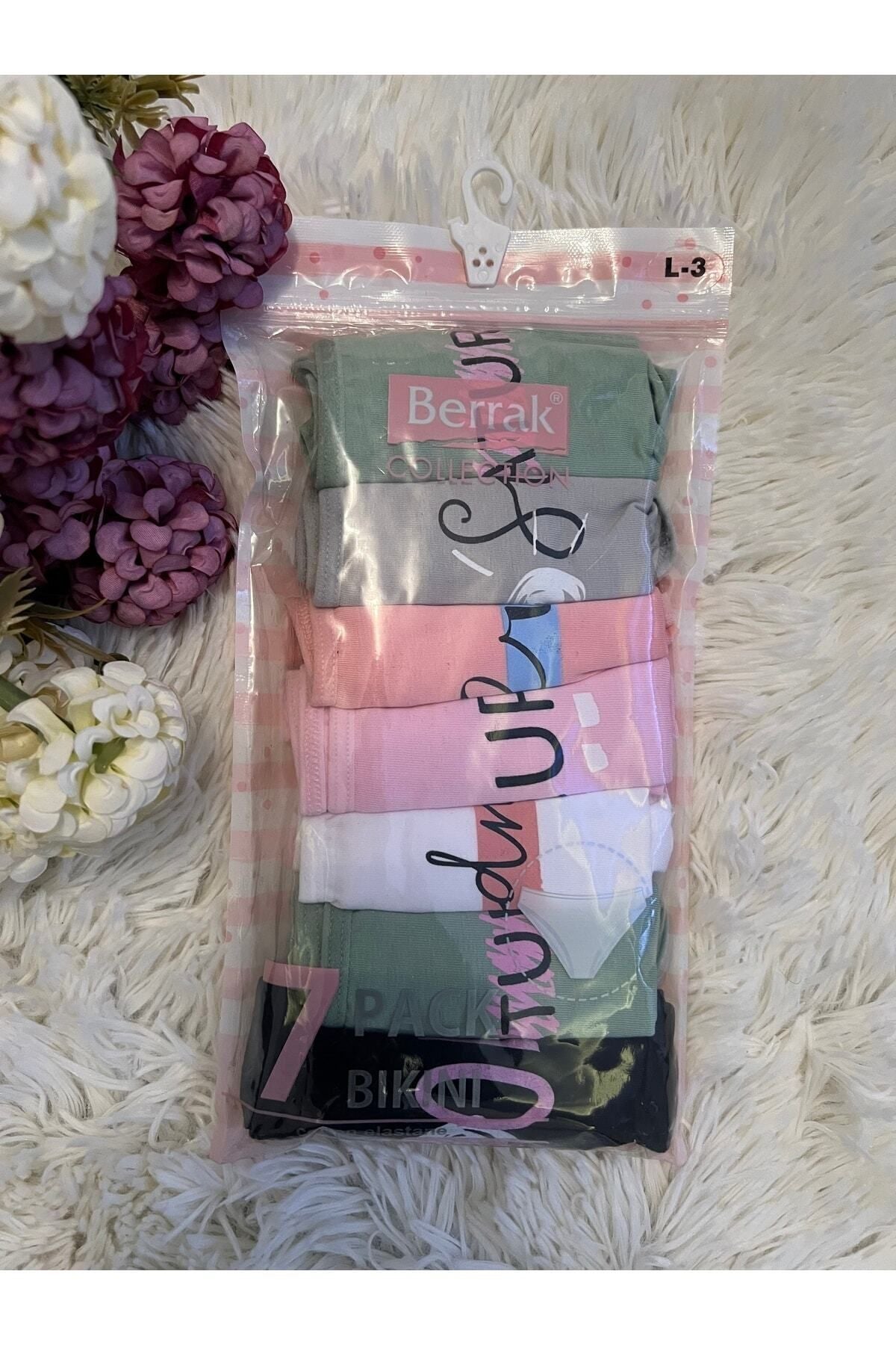 Haftanın Günleri Renkli Kadın 7'li Külot