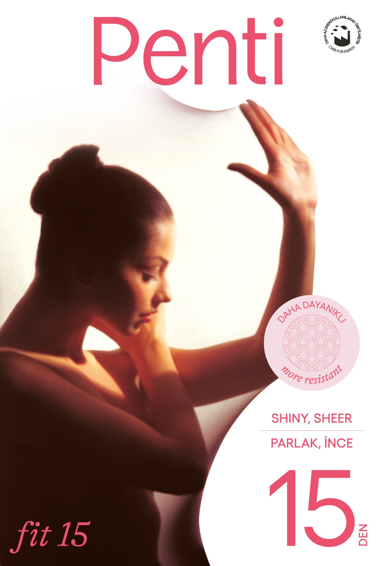 Fit 15 den. Parlak. MÜRDÜM. renk no:67. külotlu çorap