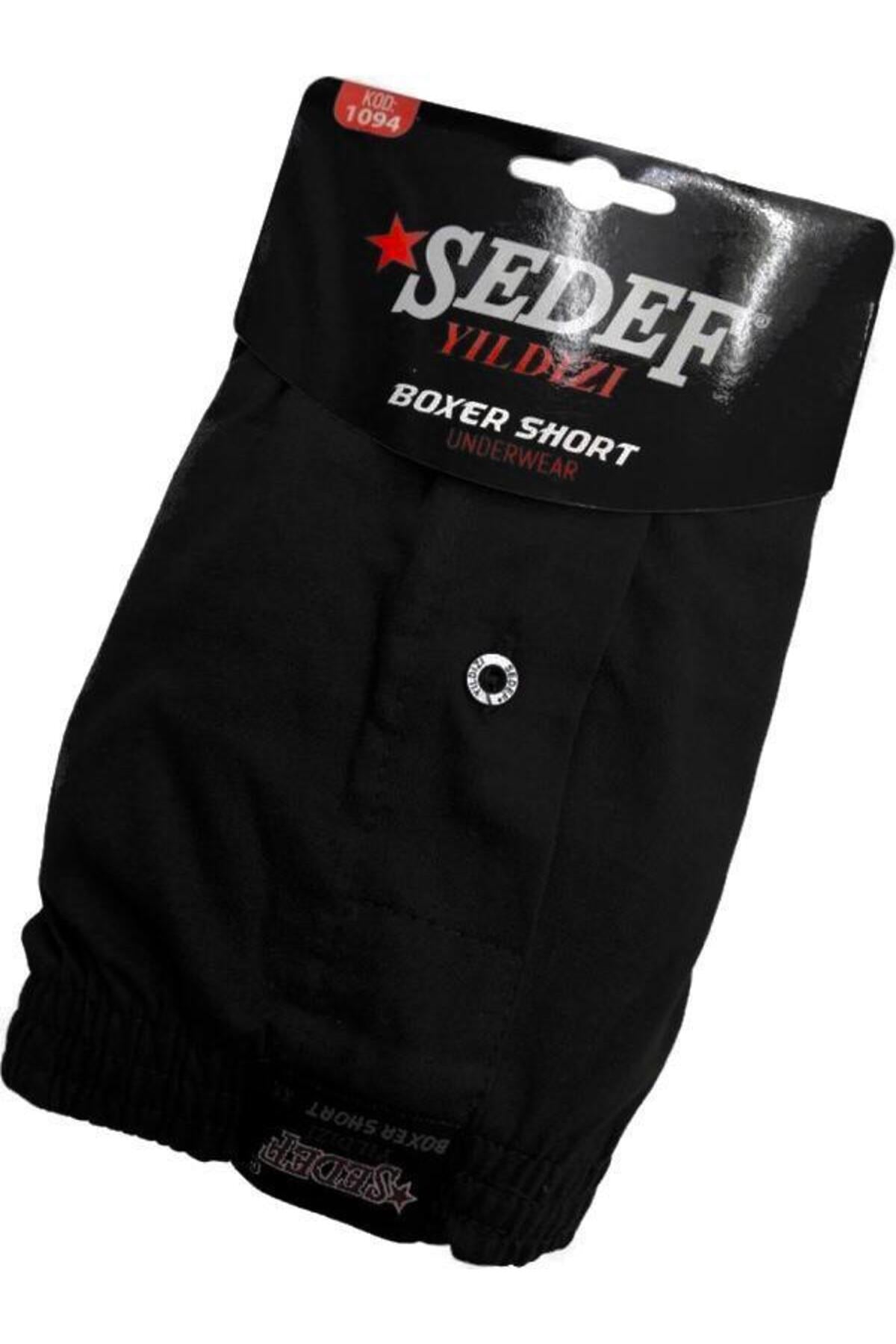 Yıldızı Erkek Düğmeli Penye Boxer 1094 - 6 Adet