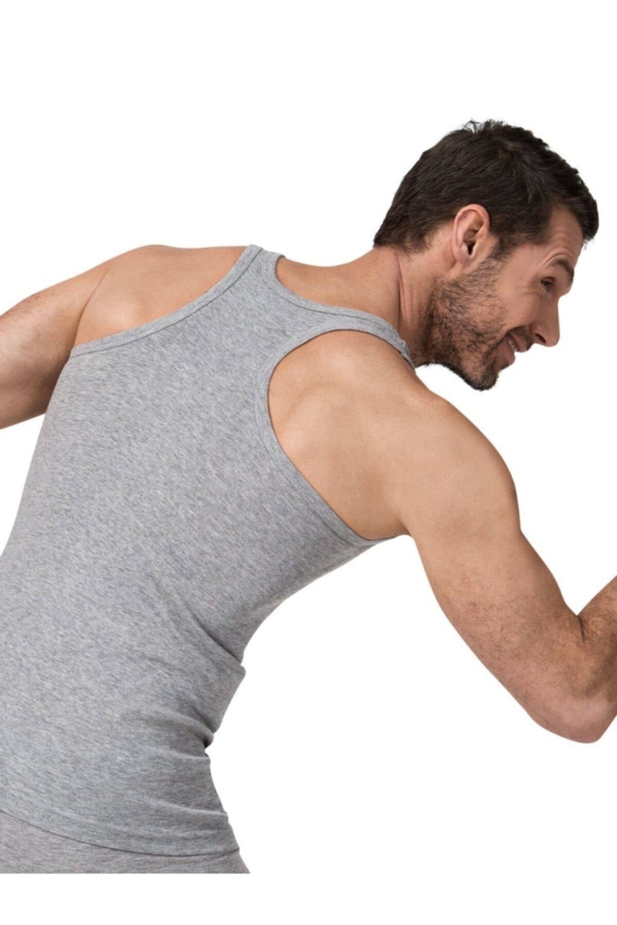 Erkek 3'lü Gri Ribana Sporcu Rambo Atlet