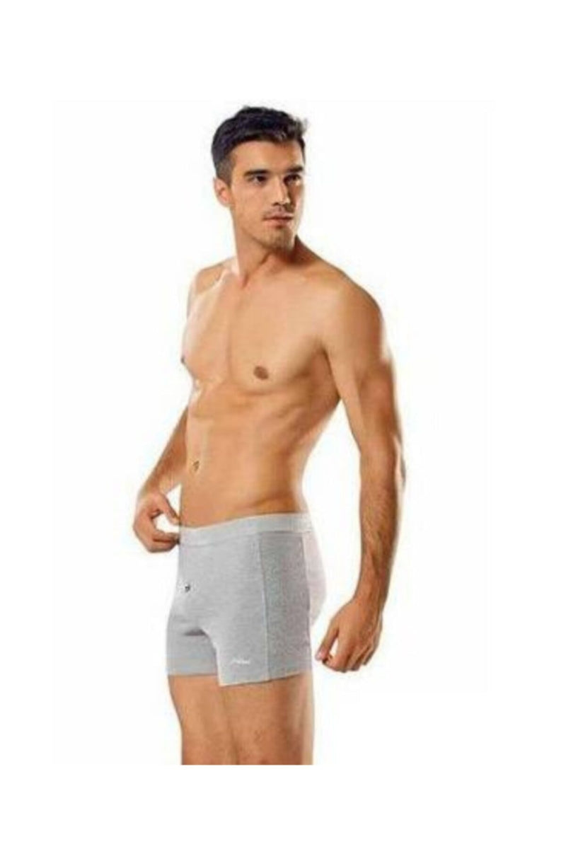 Erkek Düğmeli Likralı Boxer