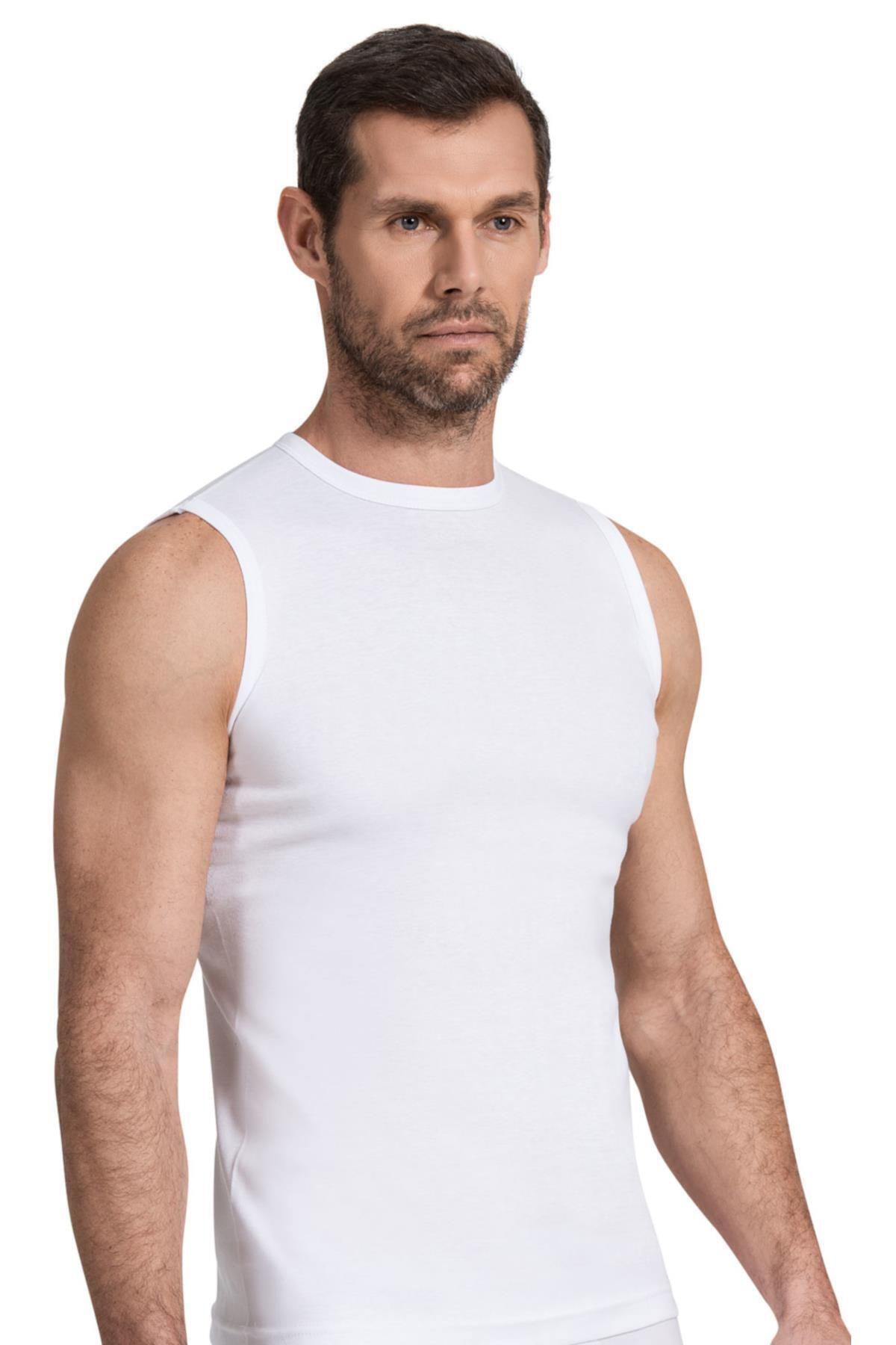 Erkek Ribana Body Bisiklet Yaka Fanila 6'Lı Paket