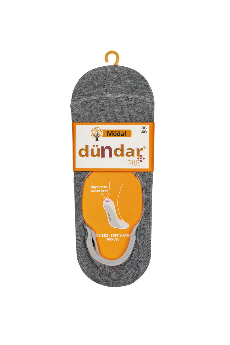 Unisex 6'Lı Modal Silikonlu Babet Çorap