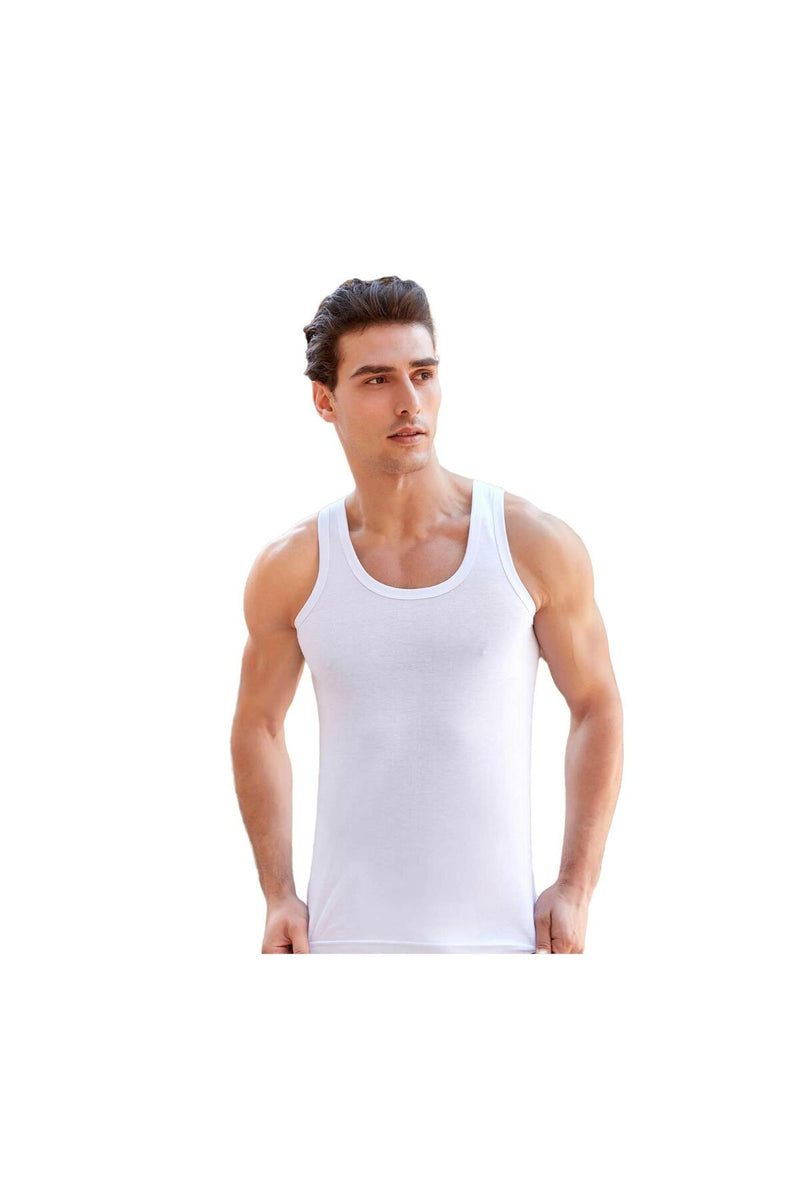 3 Lü Paket %100 Pamuk Erkek Askılı Atlet 1020