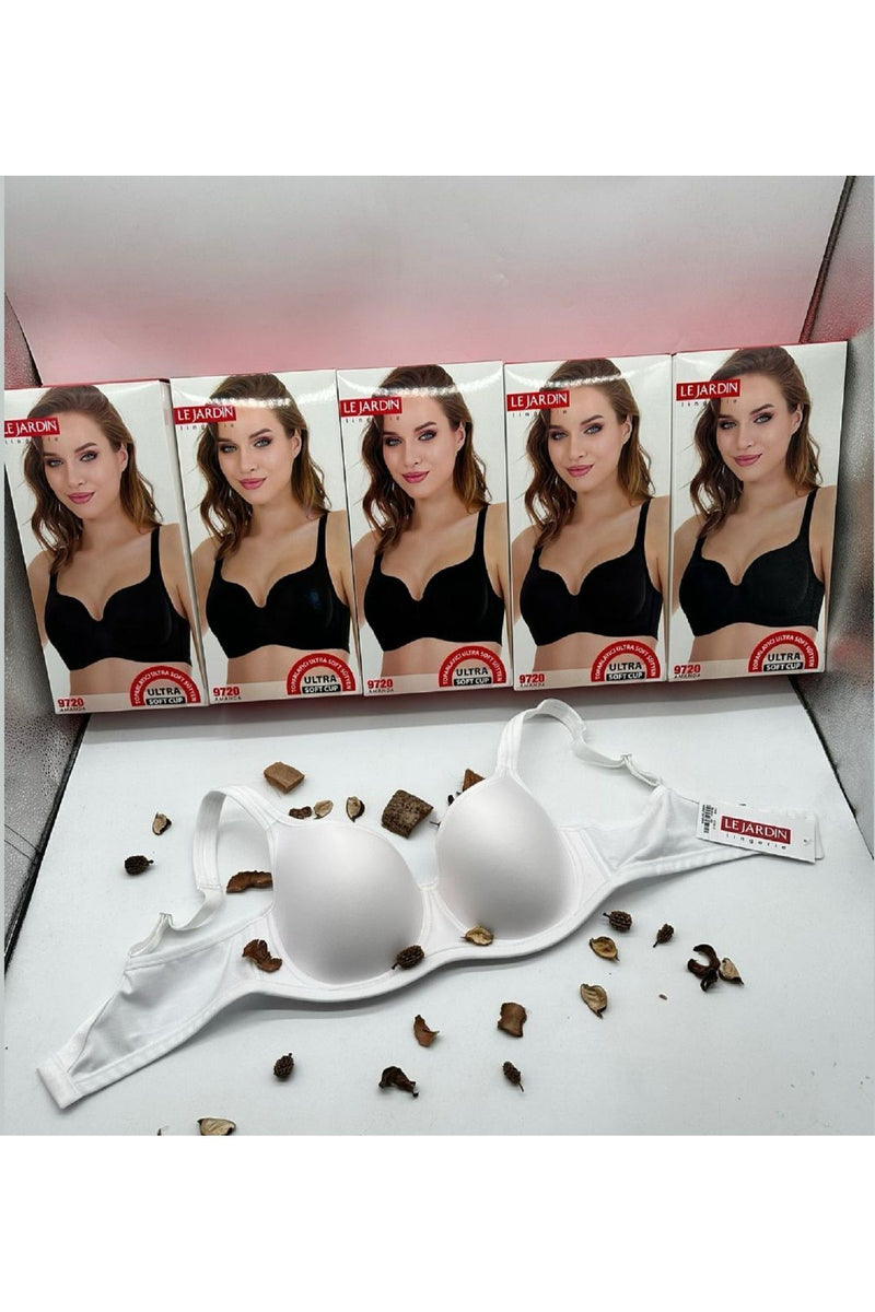 9720 Amanda Toparlayıcı Telli Ultra Soft Sütyen C cup beyaz renk