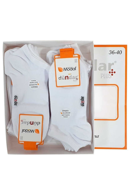 Modal Plus Patik Çorap Dikişsiz / Soft Yıkama / Kokulu 6 Çift Kadın