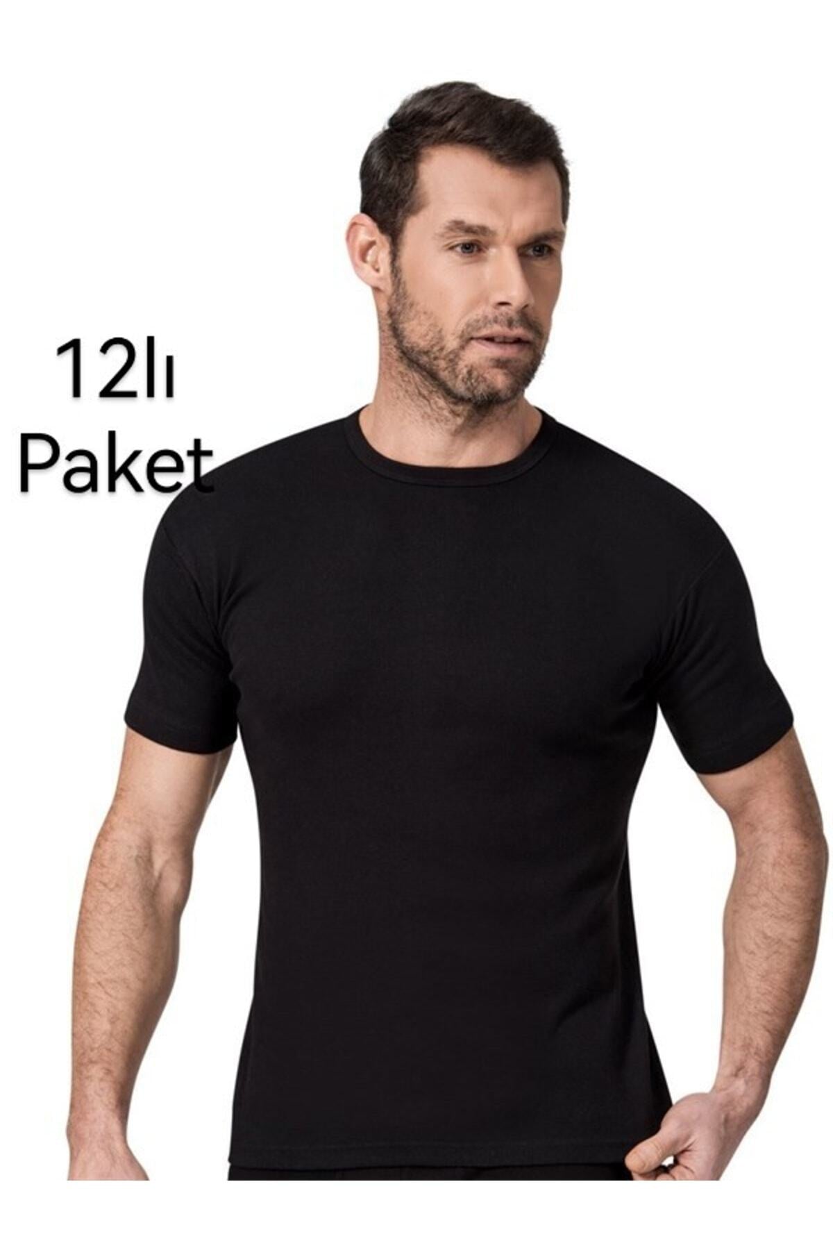 12li Ribana Kumaş Erkek Fanila Atlet 0 Yaka Ince Biyeli 111 12 Li Paket