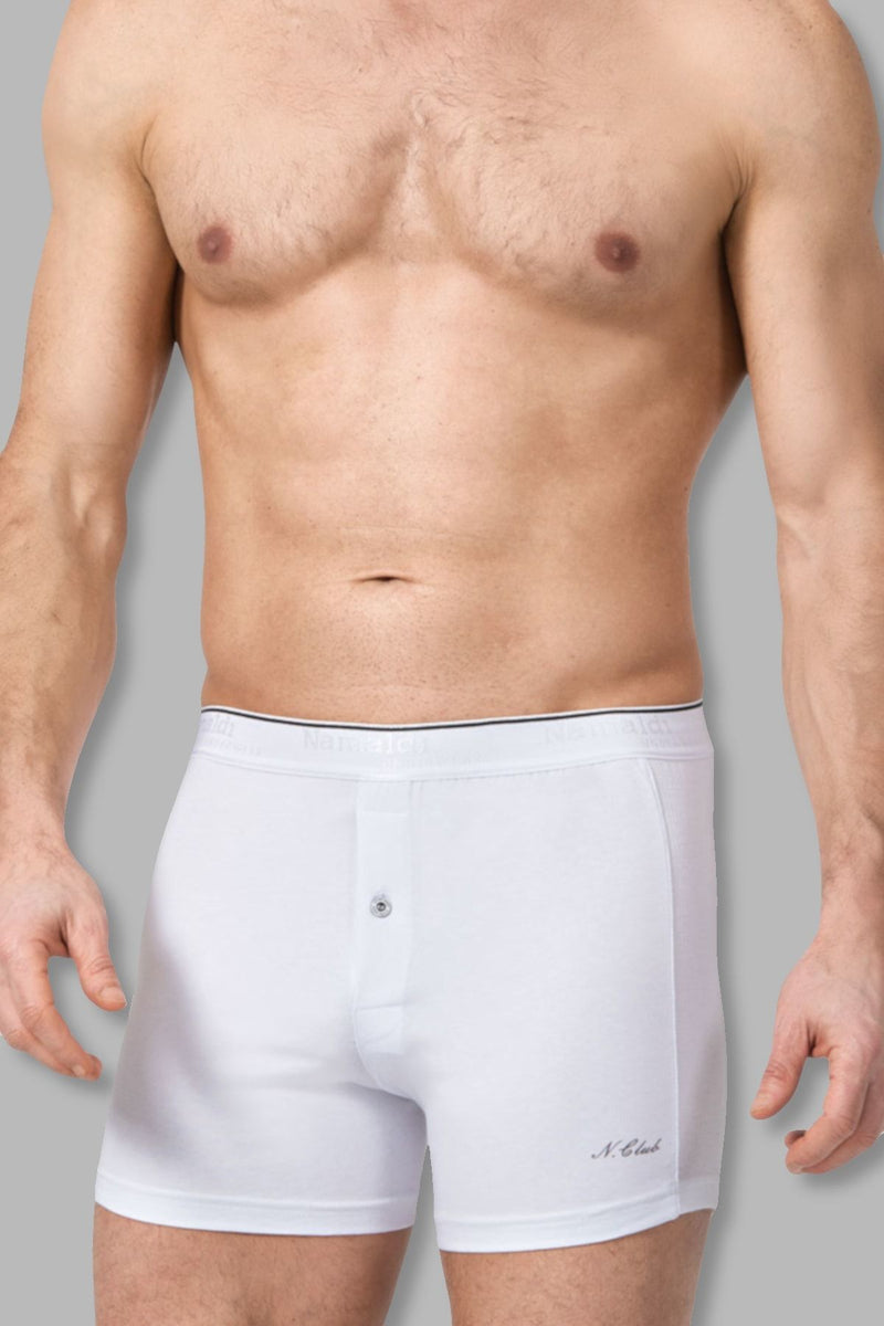 3'lü Paket Düğmeli Erkek Boxer
