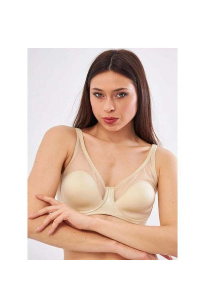 Kadın Toparlayıcı Tüllü Ince B-c Cup Sütyen 9200