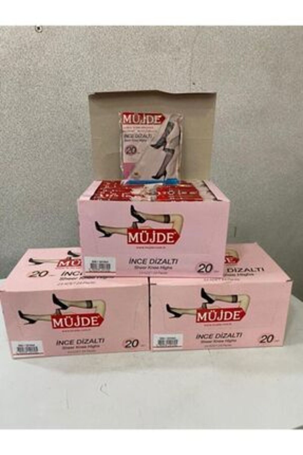 Ince Diz Altı Çorap 24'lü 500