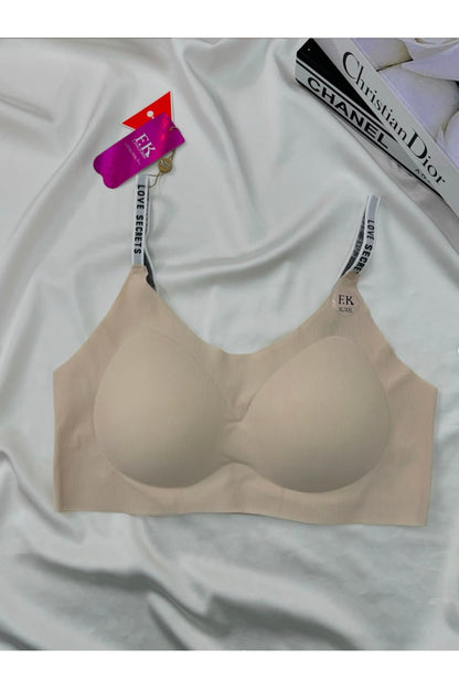 Arkası Çapraz Askılı Fitilli Görünüm Bralet Sütyen
