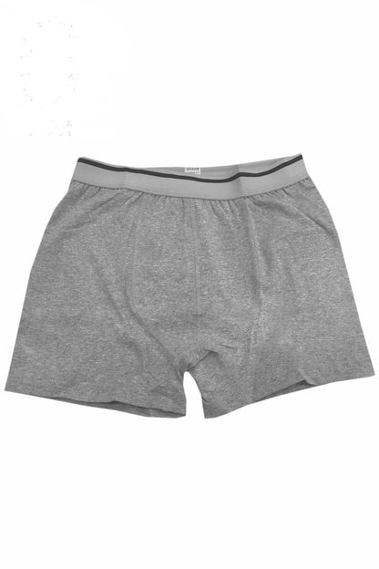 Erkek Gri Likralı Pamuklu Boxer Don 6'lı Paket