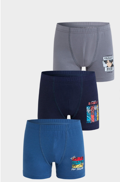 Berrak 5083 Erkek Çocuk 3'lü Boxer 3-4 YAŞ